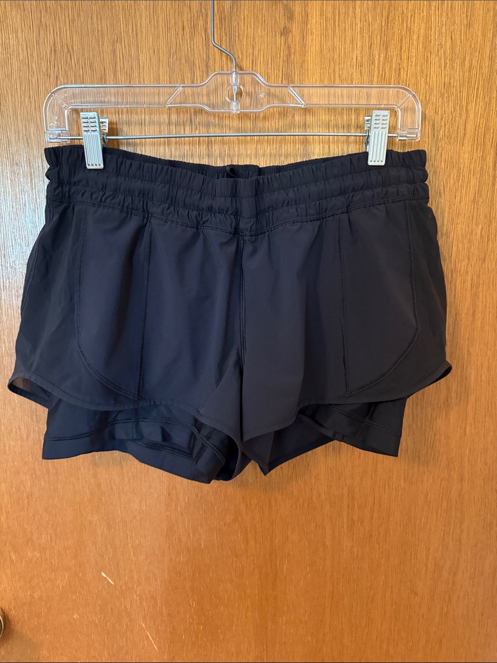 lululemon athletica Black Layered Athletic Running Shorts